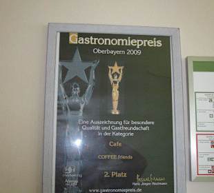 Zruecht vergebener Gastronomiepreis