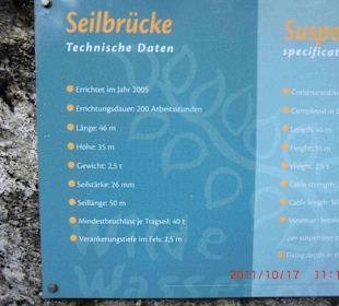 Seilhängebrücke Beschreibung