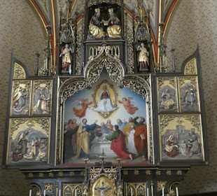 In der Kirche Mariä Himmelfahrt in Partenkirchen