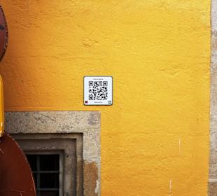 QRC-Code am Haus