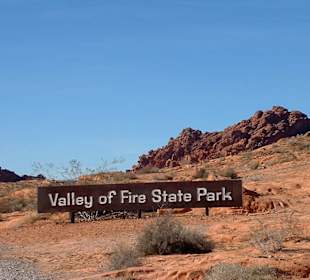 Valley of Fire State Park Sign