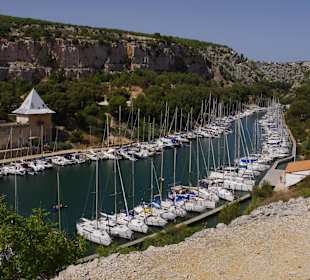 Calanque von Cassis von oben