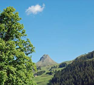 Blick zur Mittagspitze in Damüls