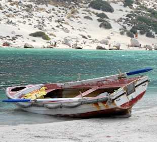 Łódka na Laguna Balos