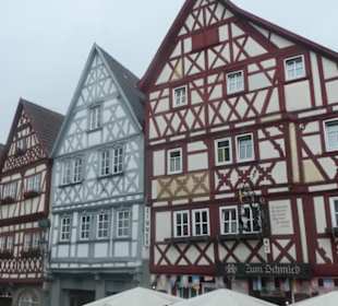 Die Hauptstraße, die Straße der Fachwerkhäuser
