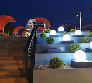 Stahlbrücke Manavgat bei Nacht