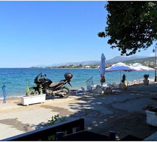 View of beach from Taverna Esperides