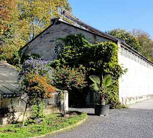 Zwischen den historischen Gewächshäusern