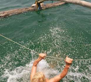 Katamaran Fahrt war Supi