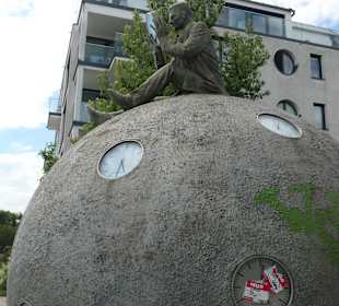 Der Zeitzähler auf der Erdkugel