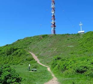 Weg vom Helgoländer Hafen zum Oberland