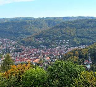 Blick von der Burg auf Bad Urach