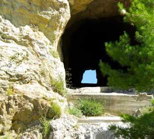 Der Staudamm selbst in voller Pracht