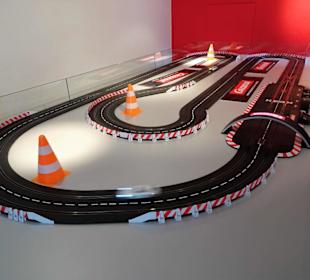 Autorennbahn für die Besucher