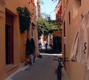 Gasse in der Altstadt Rethymnons