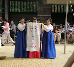 Scena di un matrimonio tradizionale coreano