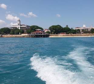 Die Bootsfahrt zur Insel 