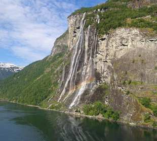 Geirangerfjord Wasserfall der 7 Schwestern