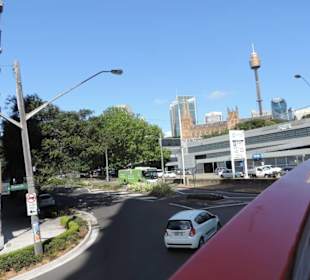 Mit dem Hop-on hop-off Bus in Sydney unterwegs