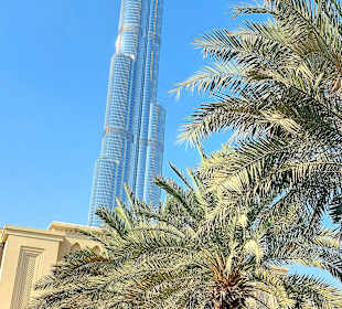 Blick vom Palace Hotel auf den Burj Khalifa