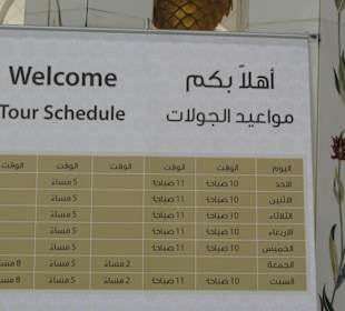 Öffnungszeiten der Moschee