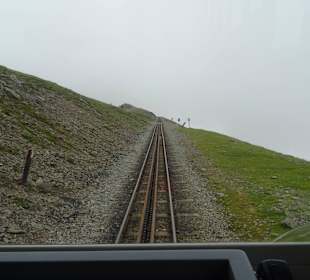 Auf Strecke auf dem Weg zum Gipfel .