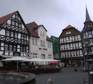 Der Fachwerk geprägte Marktplatz