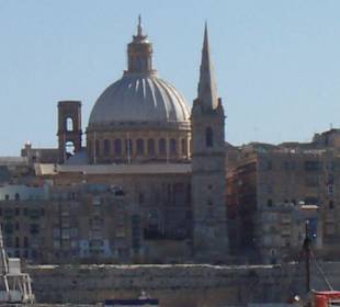 Blick von Sliema auf Valletta