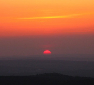 Ein wunderbarer Sonnenuntergang am Emsbachtal