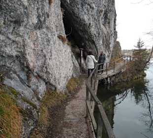 Hier wurde ein Steg errichtet