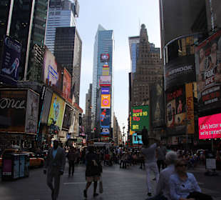 Times Square bei 27°C