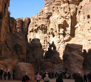 In der Zugangsschlucht