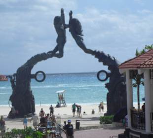 Playa del Carmen am Strand