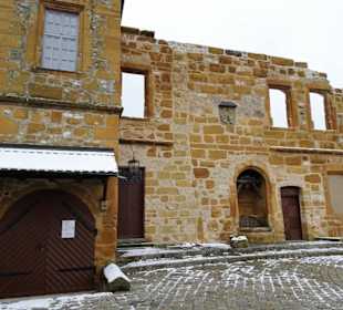 Mauerreste der Giechburg