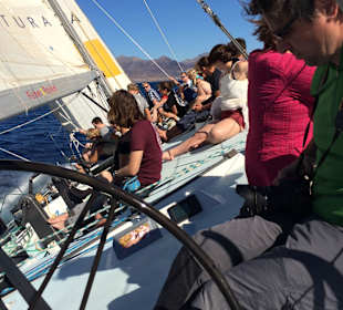 Segeln vor Fuerteventura im Dezember 2015