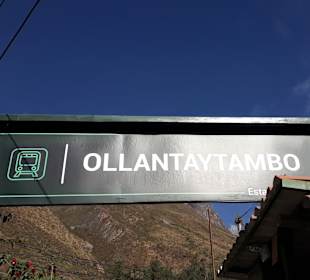 Bahnhof Stadt Ollantaytambo