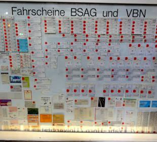 Sammlung historischer Fahrscheine