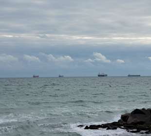 Reger Schiffsverkehr bei Skagen