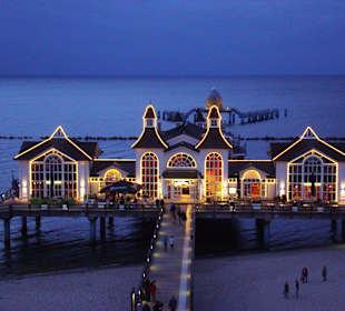 Ostseebrücke am Abend