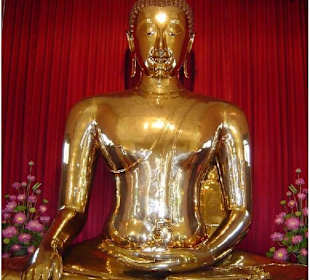 Wat Traimit-Tempel -Buddha aus Gold