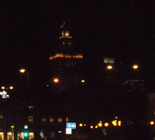 Pałac Kultury nocą