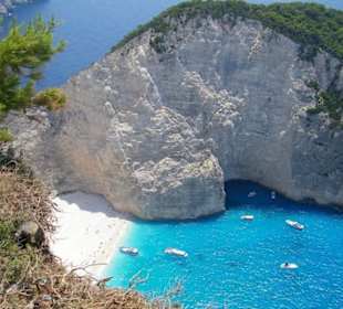 Widok na zatokę wraku z góry