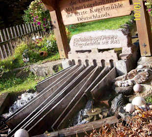 Kugelmühle auf dem Weg in die Almbachklam