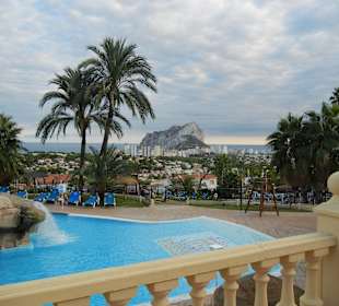 Blick auf den Felsen vom Hotel Imperial Park 