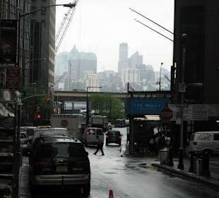 Blick auf Brooklyn von Wallstret