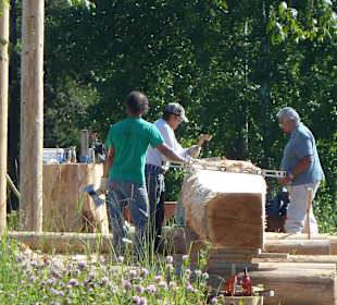 Holzbearbeitung in Kispiox Village