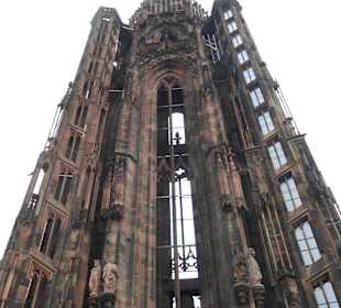 Blick zur Turmspitze von der Aussichtsplattform