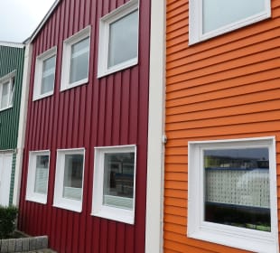 Die bunten Hummerbuden auf Helgoland