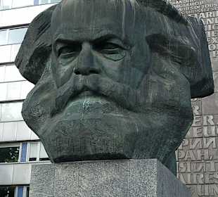 Karl-Marx-Monument in der Chemnitzer Innenstadt