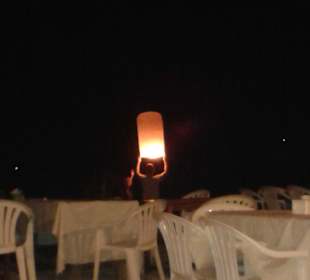 An einem Strand Restaurant